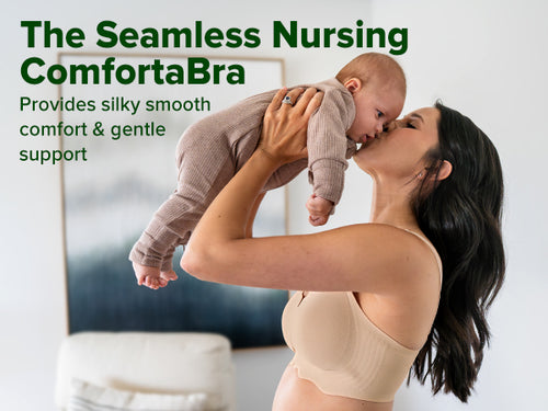 haakaa Nursing Bras for Breastfeeding, Ultra Comfort Scalloped Seamless Jelly Strip Supportive Maternity Bras Wireless Pregnancy Bras