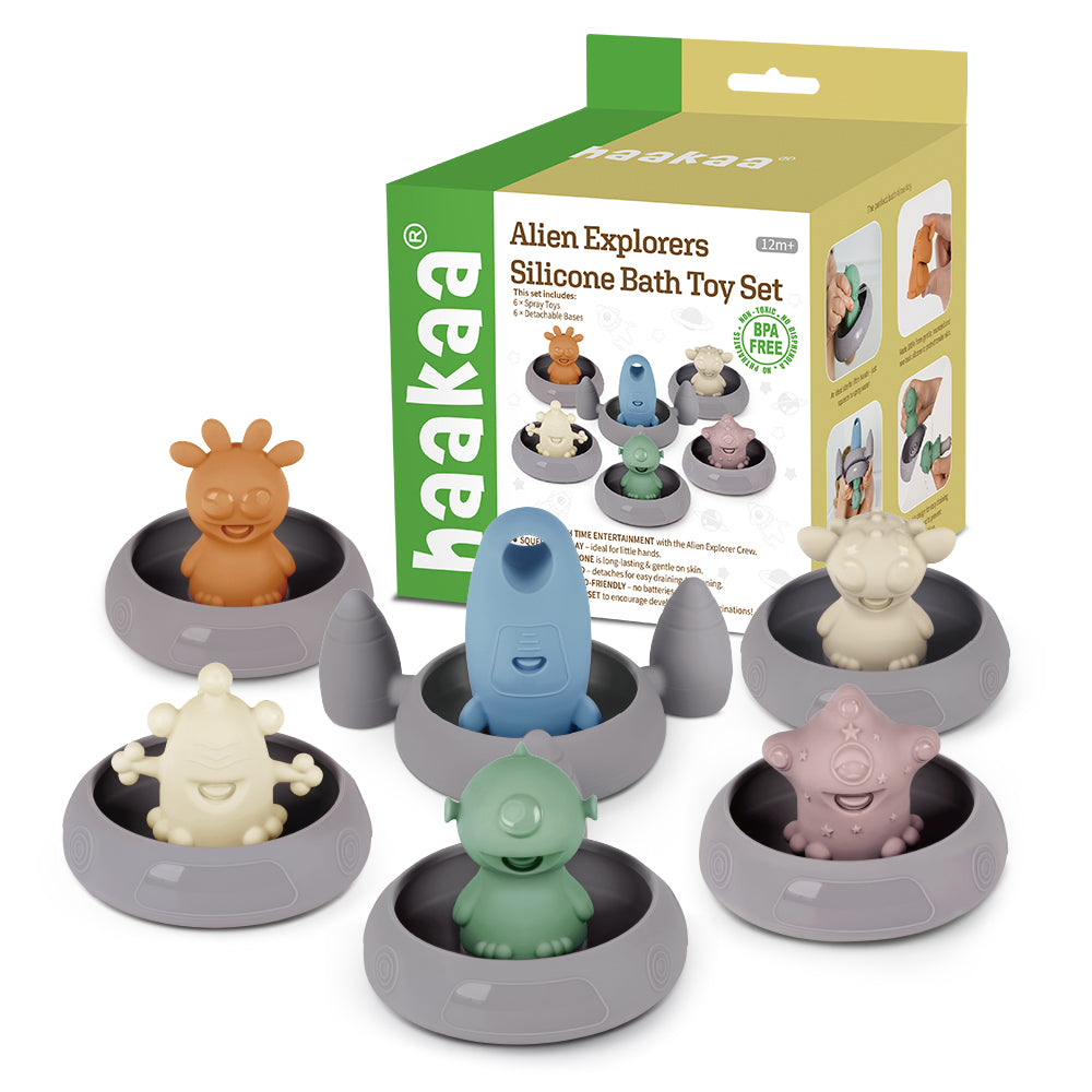 Alien Explorers Silicone Bath Toys.