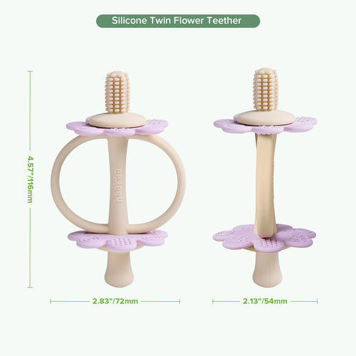 haakaa Silicone Twin Flower Teether
