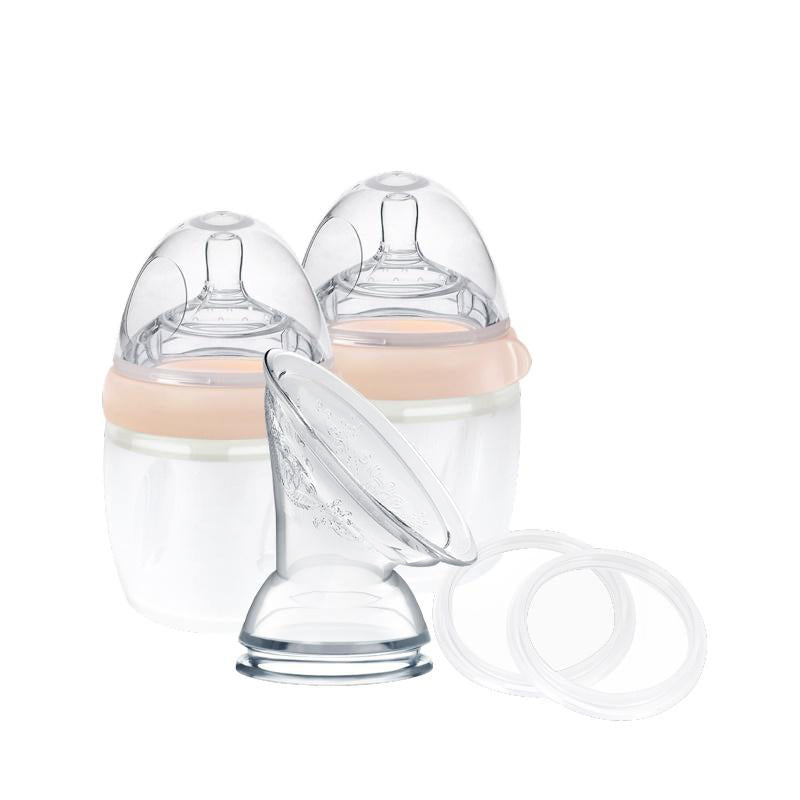 Generation 3 Silicone Pump and Bottle Pack | Haakaa.