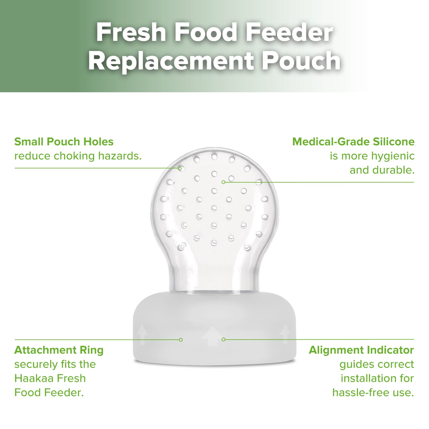 Fresh Food Feeder One-piece Replacement Pouch - L