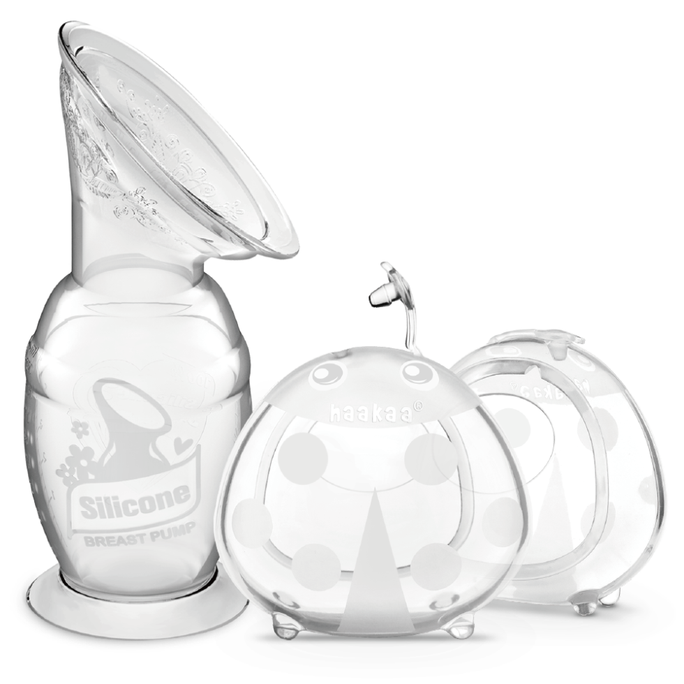 Silicone Ladybug Milk Collectors and Pump Set