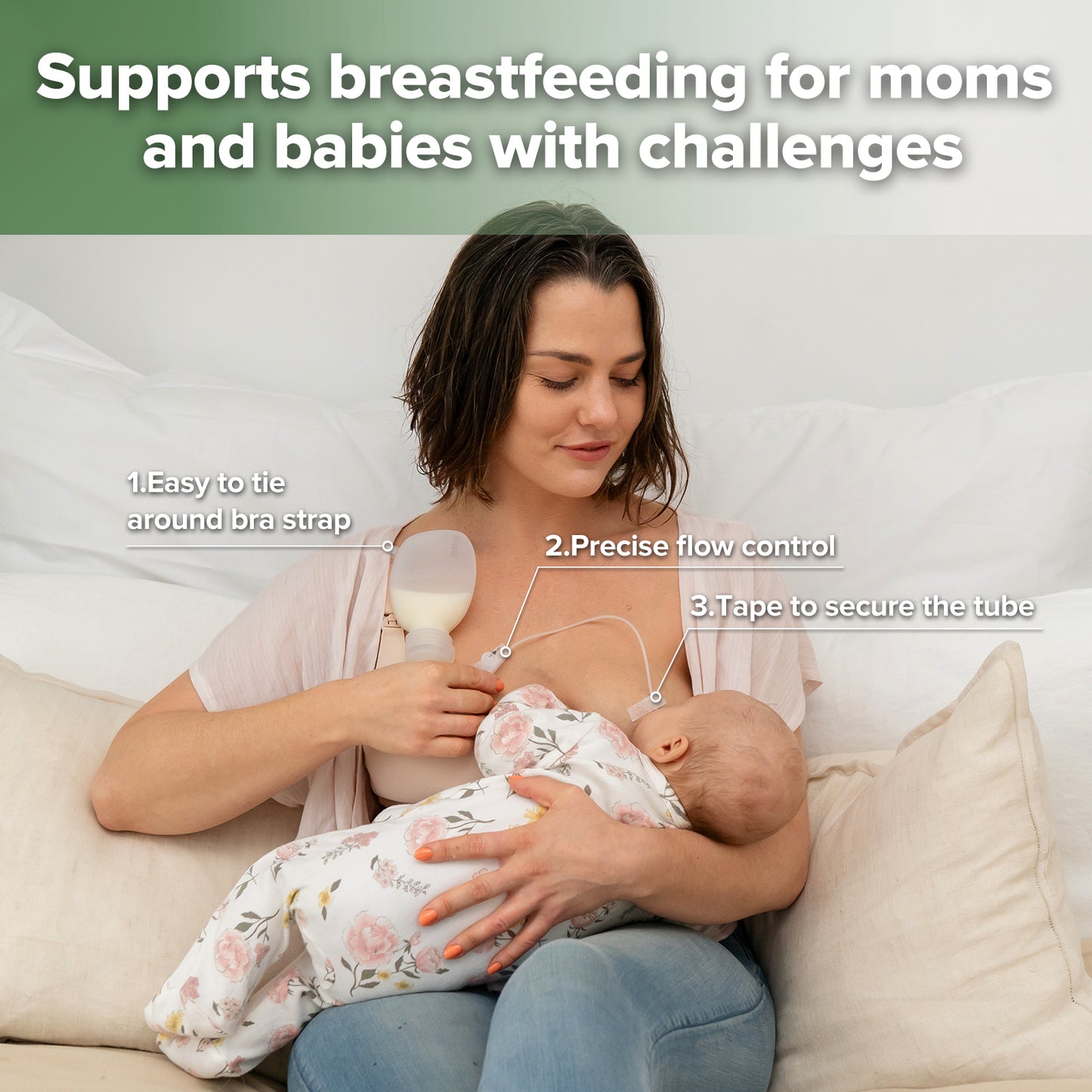 Haakaa Supplemental Feeding Tube & Pouch Set (SNS)