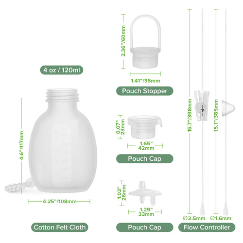 haakaa Supplemental Feeding Tube & Pouch Set