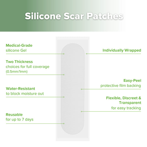 haakaa Mum C-Section Scar Silicone Patches - 6pcs (0.5mm*3 + 1mm*3)