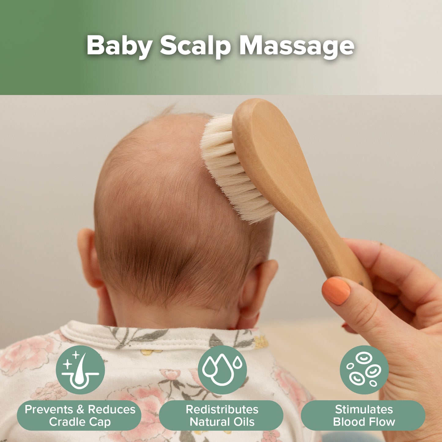 Wool Baby Hairbrush