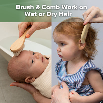 Wool Baby Hairbrush
