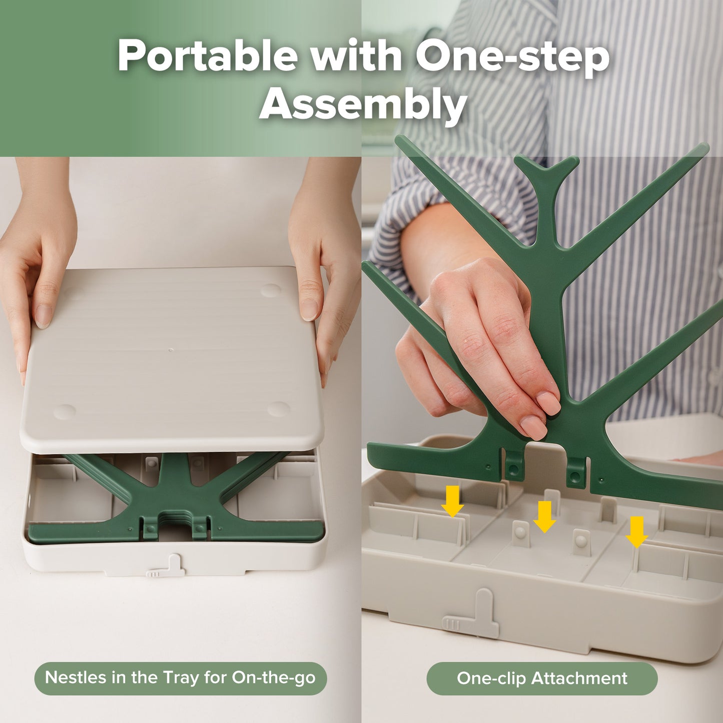 Easy-store Drying Tree & Tray Set (with Lid)