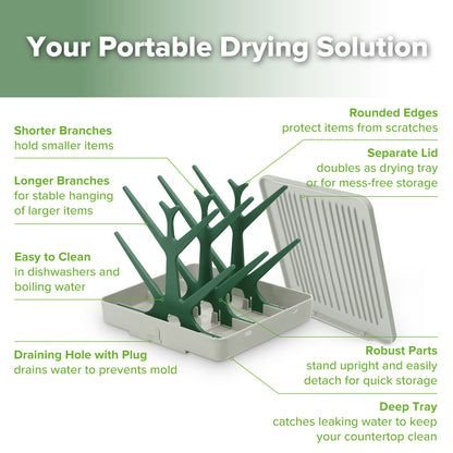 Easy-store Drying Tree & Tray Set (with Lid)