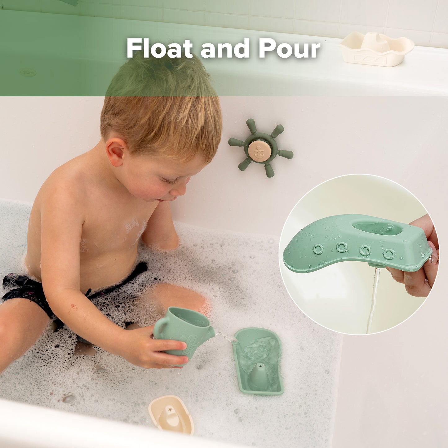 Nautical Silicone Bath Toy Set