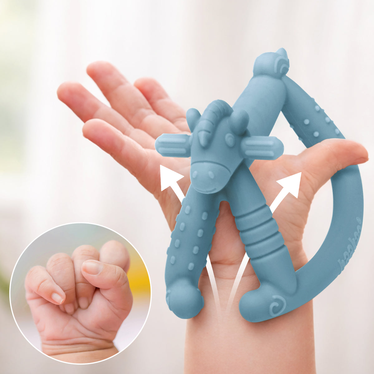 Rosie Rocking Horse Silicone Teether.